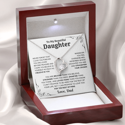 To my daughter- Love you forever necklace