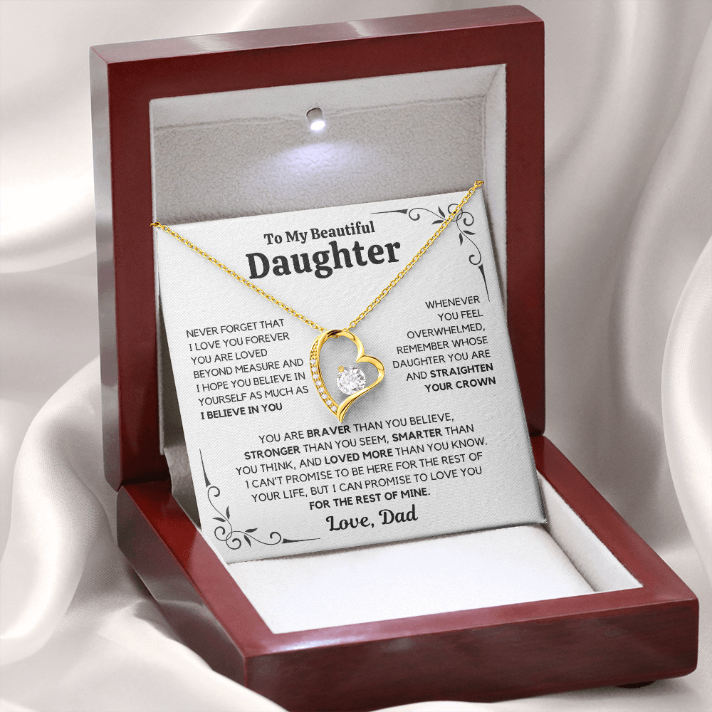 To my daughter- Love you forever necklace
