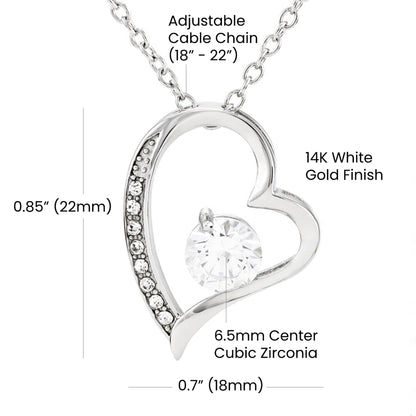 To my daughter- Love you forever necklace