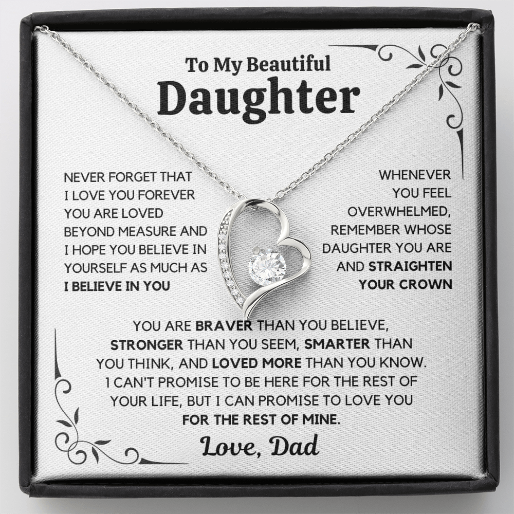 To my daughter- Love you forever necklace