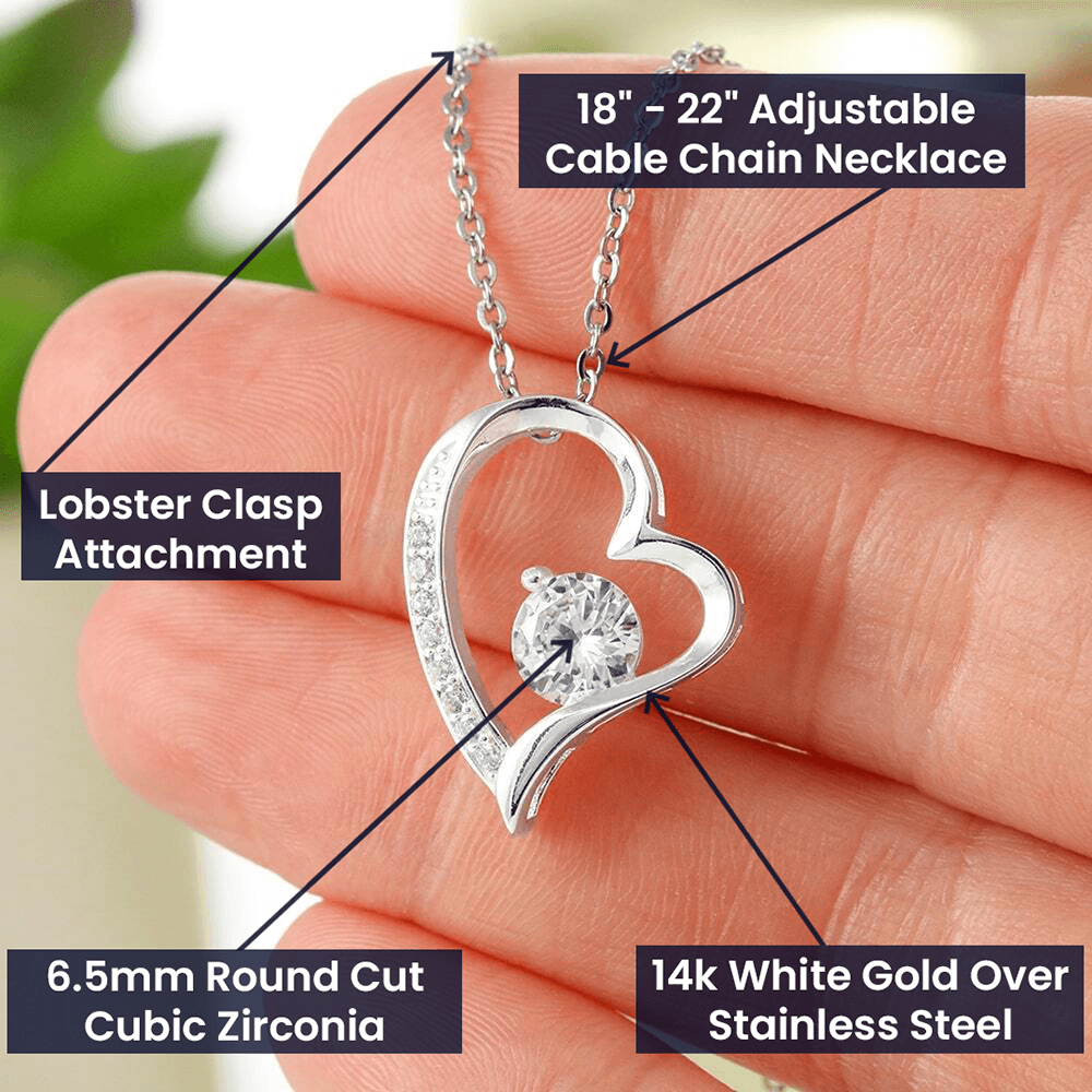 To my daughter- Love you forever necklace
