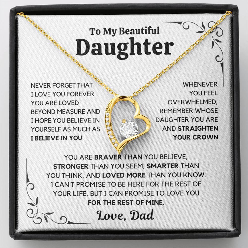 To my daughter- Love you forever necklace